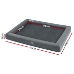 i.pet pet bed dog cat extra large calming soft sofa cushion egg crate washable grey i.pet pet bed dog cat extra large calming soft sofa cushion egg crate washable grey