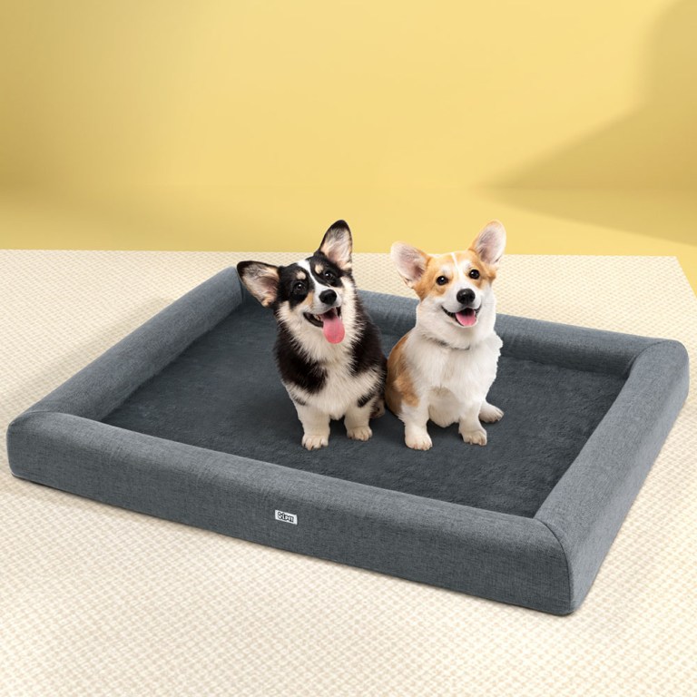 i.pet pet bed dog cat extra large calming soft sofa cushion egg crate washable grey i.pet pet bed dog cat extra large calming soft sofa cushion egg crate washable grey