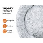 i.pet pet bed dog cat 110cm calming extra large soft plush light charcoal i.pet pet bed dog cat 110cm calming extra large soft plush light charcoal