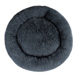 i.pet pet bed dog cat 110cm calming extra large soft plush dark grey