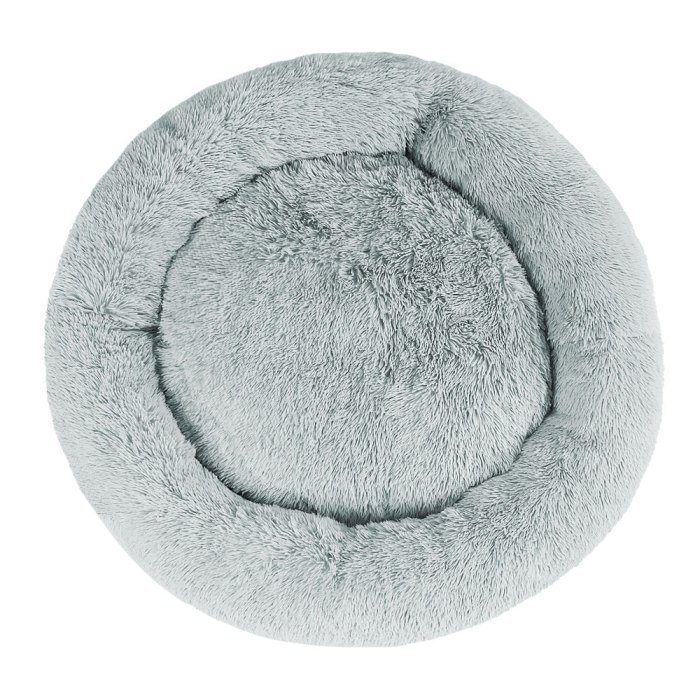 i.pet pet bed dog cat 110cm calming extra large soft plush light grey