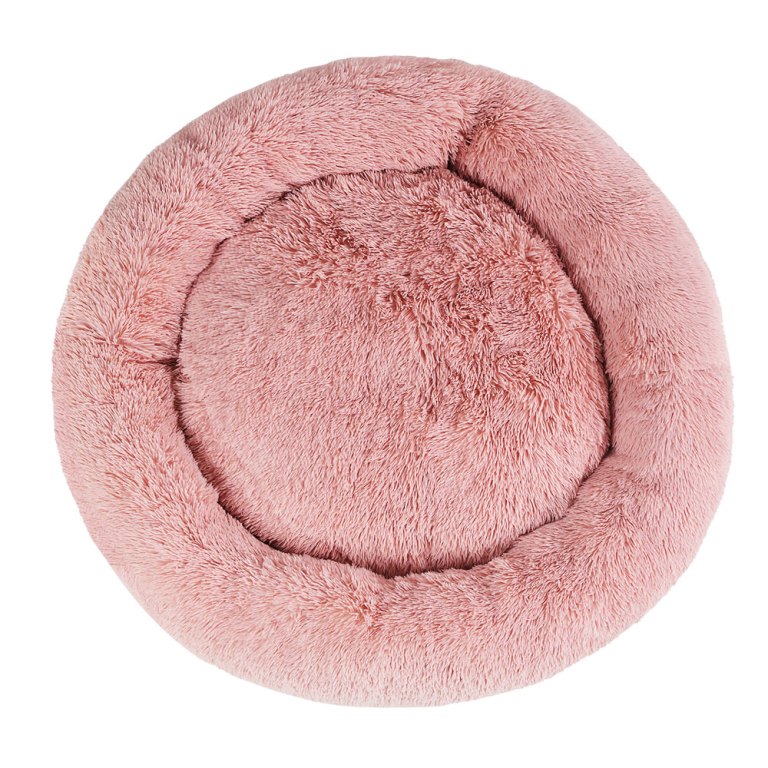 i.pet pet bed dog cat 110cm calming extra large soft plush pink