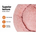 i.pet pet bed dog cat 110cm calming extra large soft plush pink