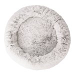 i.pet pet bed dog cat 110cm calming extra large soft plush white brown