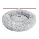 i.pet pet bed dog cat 90cm large calming soft plush light charcoal i.pet pet bed dog cat 90cm large calming soft plush light charcoal