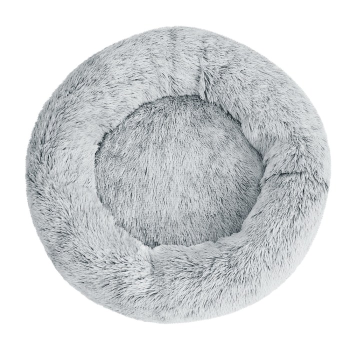 i.pet pet bed dog cat 90cm large calming soft plush light charcoal i.pet pet bed dog cat 90cm large calming soft plush light charcoal