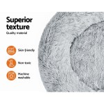 i.pet pet bed dog cat 90cm large calming soft plush light charcoal i.pet pet bed dog cat 90cm large calming soft plush light charcoal