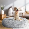 i.pet pet bed dog cat 90cm large calming soft plush light charcoal i.pet pet bed dog cat 90cm large calming soft plush light charcoal