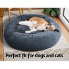 i.pet pet bed dog cat 90cm large calming soft plush bed dark grey i.pet pet bed dog cat 90cm large calming soft plush bed dark grey
