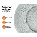 i.pet pet bed dog cat 90cm large calming soft plush light grey i.pet pet bed dog cat 90cm large calming soft plush light grey
