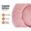 i.pet pet bed dog cat 90cm large calming soft plush pink i.pet pet bed dog cat 90cm large calming soft plush pink