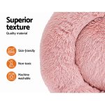 i.pet pet bed dog cat 90cm large calming soft plush pink