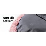 i.pet pet bed dog cat 90cm large calming soft plush pink