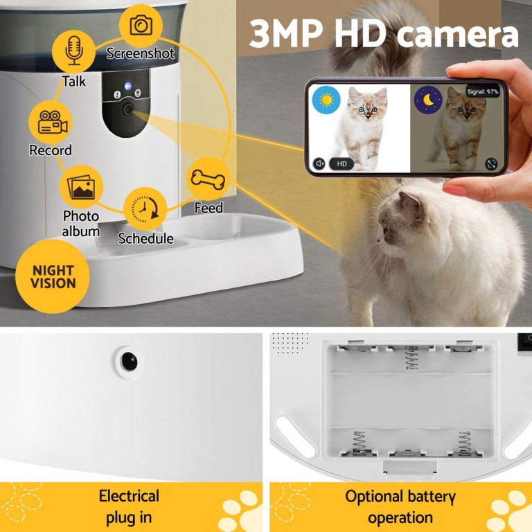 i.pet automatic pet feeder dog cat camera wifi smart food dispenser timer 7l app i.pet automatic pet feeder dog cat camera wifi smart food dispenser timer 7l app