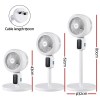 devanti pedestal fan w/ remote 3 speed 12h timer height adjustable cooling fan devanti pedestal fan w/ remote 3 speed 12h timer height adjustable cooling fan