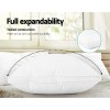 giselle bedding duck feather down pillow luxury twin pack Expandable pillow with walled construction for durability.