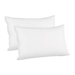 Two white pillows for comfortable sleep