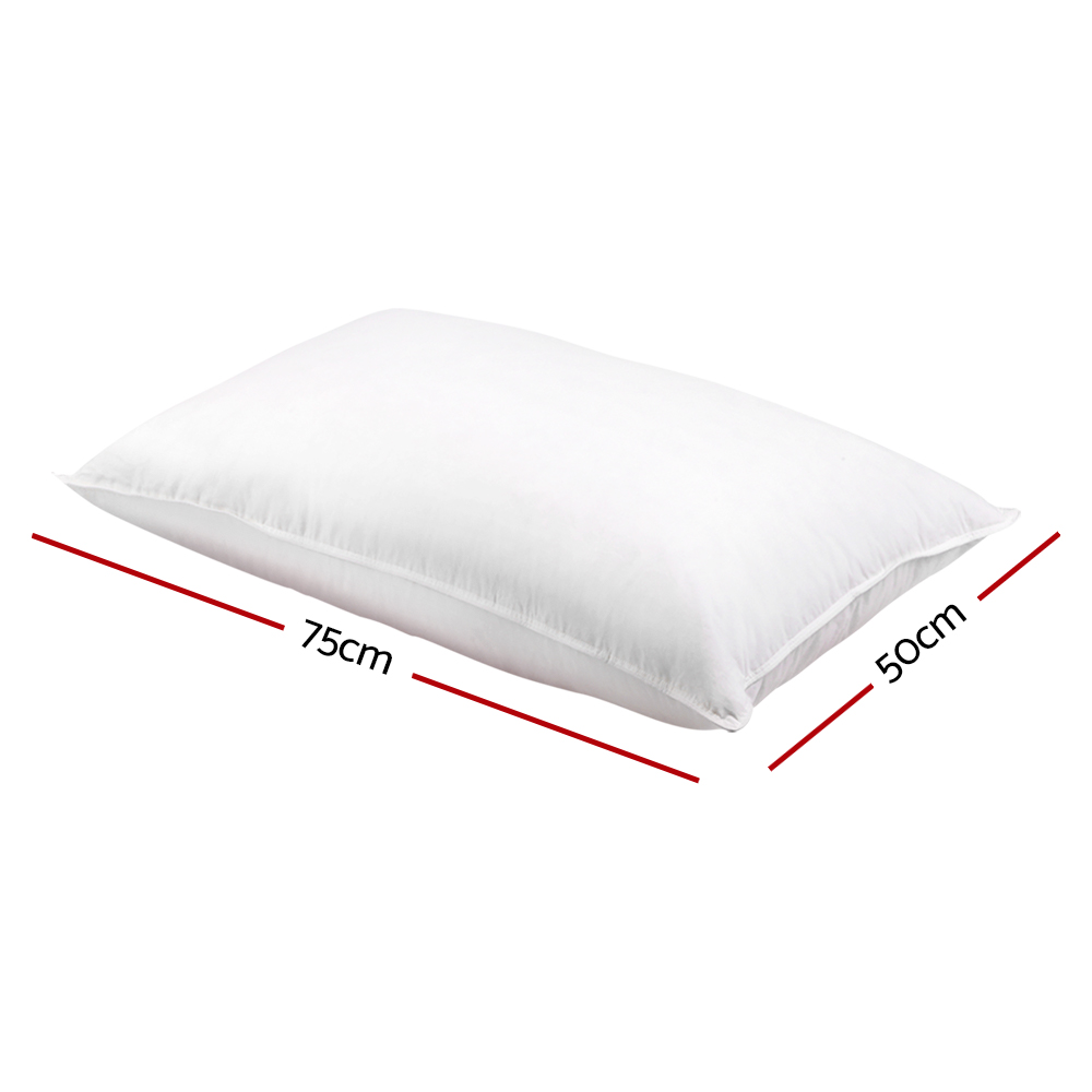 White pillow 75cm x 50cm dimensions