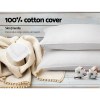 100% cotton cover pillow with decorative piping.