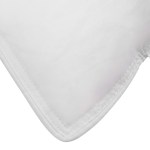 giselle bedding duck feather down pillow twin pack Close-up of a white pillow corner