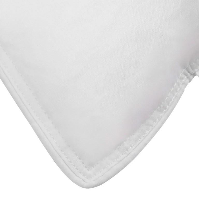giselle bedding duck feather down pillow twin pack Close-up of a white pillow corner