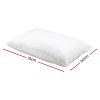 giselle bedding goose feather down pillow twin pack White pillow dimensions 75cm by 50cm.