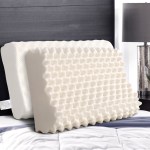 pillow lt ec x2 202502281436 00.jpg Textured memory foam pillows on bed.