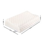 giselle bedding natural latex pillow twin pack Memory foam pillow with dimensions labelled.