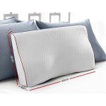 Ergonomic pillow with dimensions: 60x35x9cm.