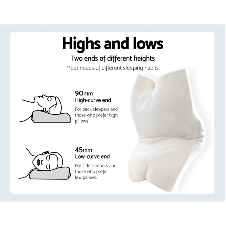 Adjustable height pillow for different sleeping positions.