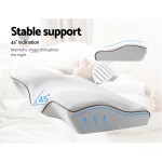 Ergonomic pillow with 45-degree inclination for stable support.