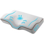 Ergonomic contour pillow with airflow design