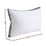 White rectangular pillow with dimensions 45x70x25cm.