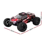 keezi kids remote control car off road truck with lights electric vehicle toys