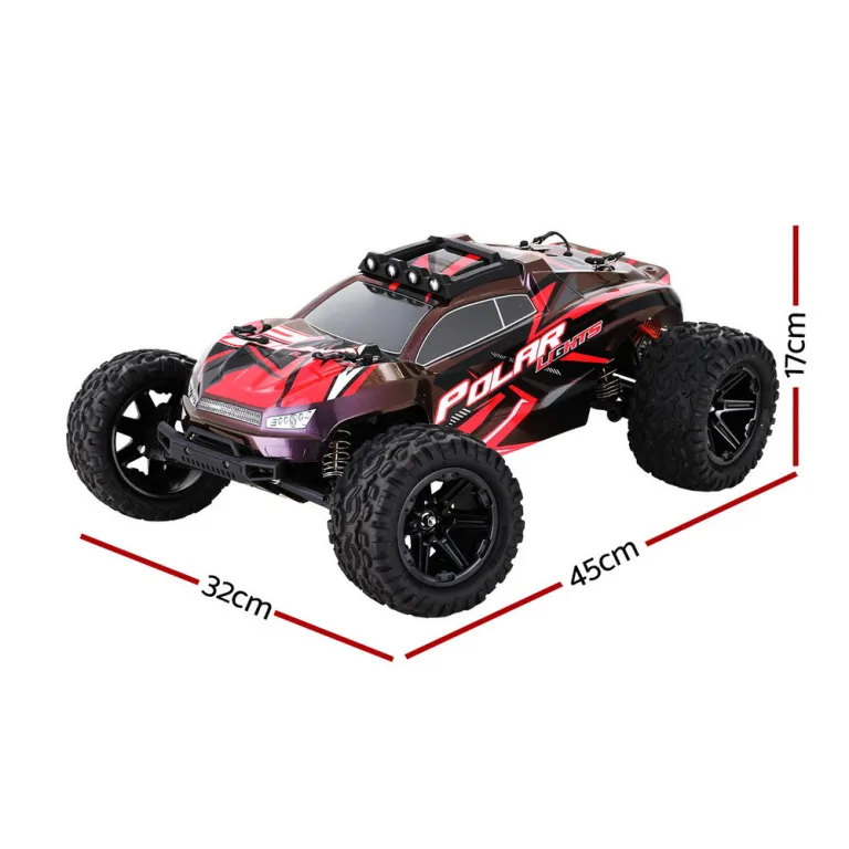 keezi kids remote control car off road truck with lights electric vehicle toys