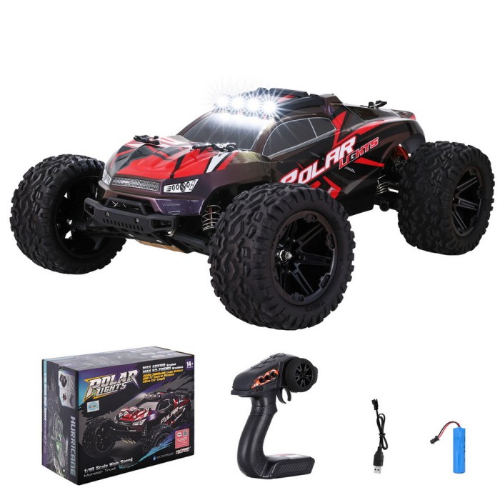 keezi kids remote control car off road truck with lights electric vehicle toys