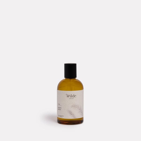 Wilde Aroma cedar saffron diffuser bottle