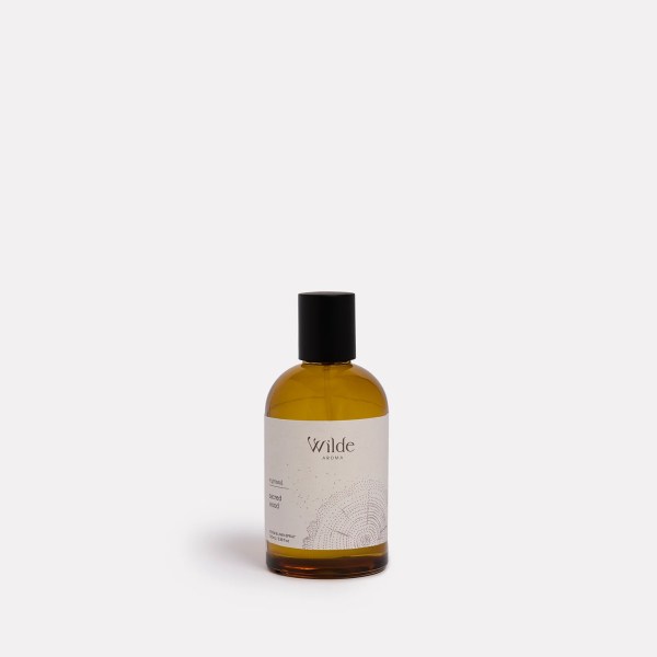 patchouli sandalwood & vanilla room spray by wilde aroma (copy) Wilde Aroma amber bottle with black cap