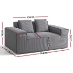 artiss 2 seater sofa loveseat sofas bed couch no assembly corduroy small couches apartement artiss 2 seater sofa loveseat sofas bed couch no assembly corduroy small couches apartement