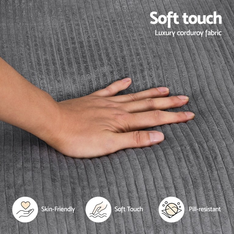 artiss 2 seater sofa loveseat sofas bed couch no assembly corduroy small couches apartement artiss 2 seater sofa loveseat sofas bed couch no assembly corduroy small couches apartement