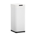White touchless kitchen bin, modern design