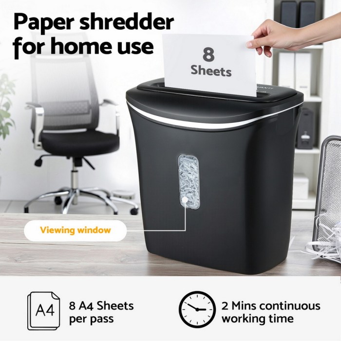 devanti 12l cross cut shredder 8 sheet paper home office credit card devanti 12l cross cut shredder 8 sheet paper home office credit card