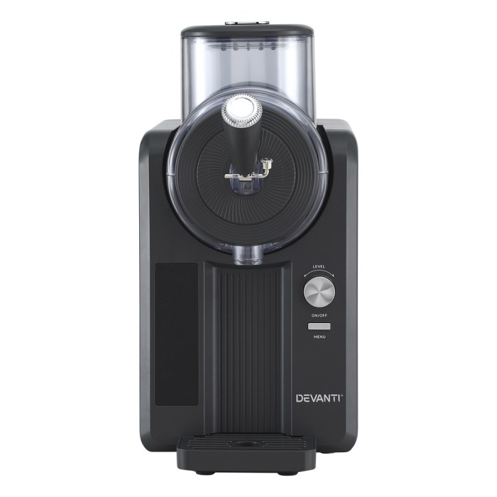 devanti 2l slushie machine ice cream maker frozen smoothies milkshakes black