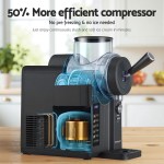 devanti 2l slushie machine ice cream maker frozen smoothies milkshakes black
