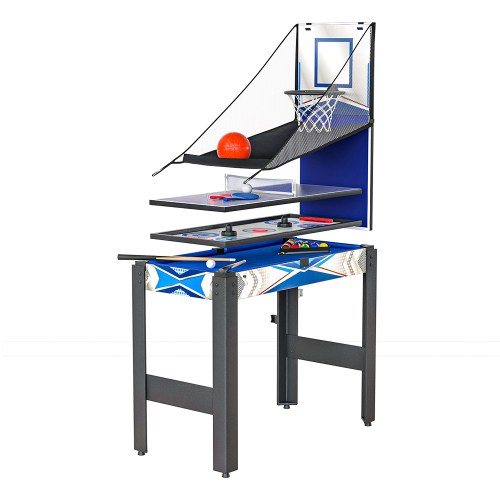 3-in-1 tabletop basketball game with accessories.