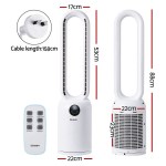 devanti 2in1 bladeless fan air purification w/ remote 88cm devanti 2in1 bladeless fan air purification w/ remote 88cm