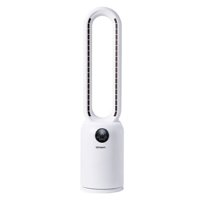 devanti 2in1 bladeless fan air purification w/ remote 88cm devanti 2in1 bladeless fan air purification w/ remote 88cm