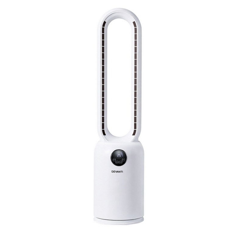 devanti 2in1 bladeless fan air purification w/ remote 88cm devanti 2in1 bladeless fan air purification w/ remote 88cm