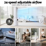 devanti 2in1 bladeless fan air purification w/ remote 88cm devanti 2in1 bladeless fan air purification w/ remote 88cm
