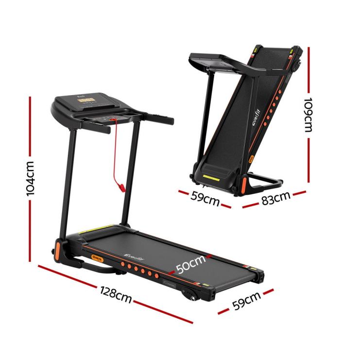 everfit treadmill electric home gym fitness exercise equipment incline 390mm everfit treadmill electric home gym fitness exercise equipment incline 390mm